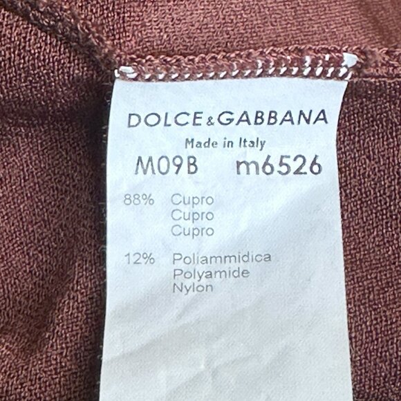 NW Dolce Gabbana Sienna Brown Backless Knit Top - Picture 9 of 11